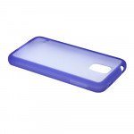 Wholesale Samsung Galaxy S5 SM-G900 Gummy Hybrid Case (Purple Clear)